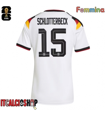 Germania Nico Schlotterbeck #15 Prima Maglia Femmina Mondiali 2026 Manica Corta